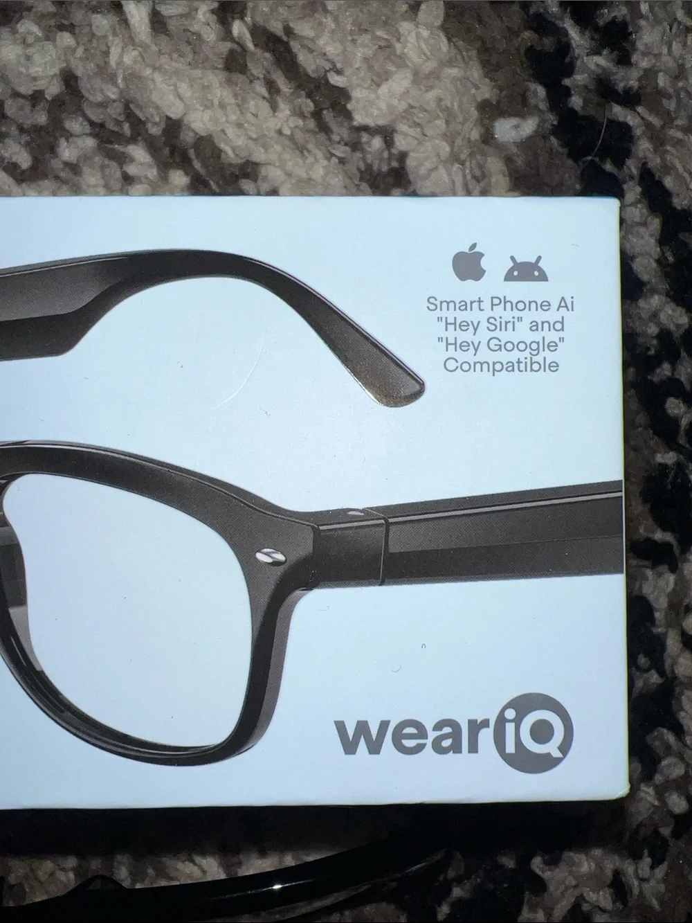 Wireless Smart Glasses in Black Glossy Frame